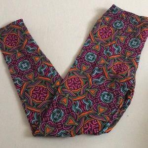 LuLaRoe OS One Size Leggings Vintage HTF Unicorn